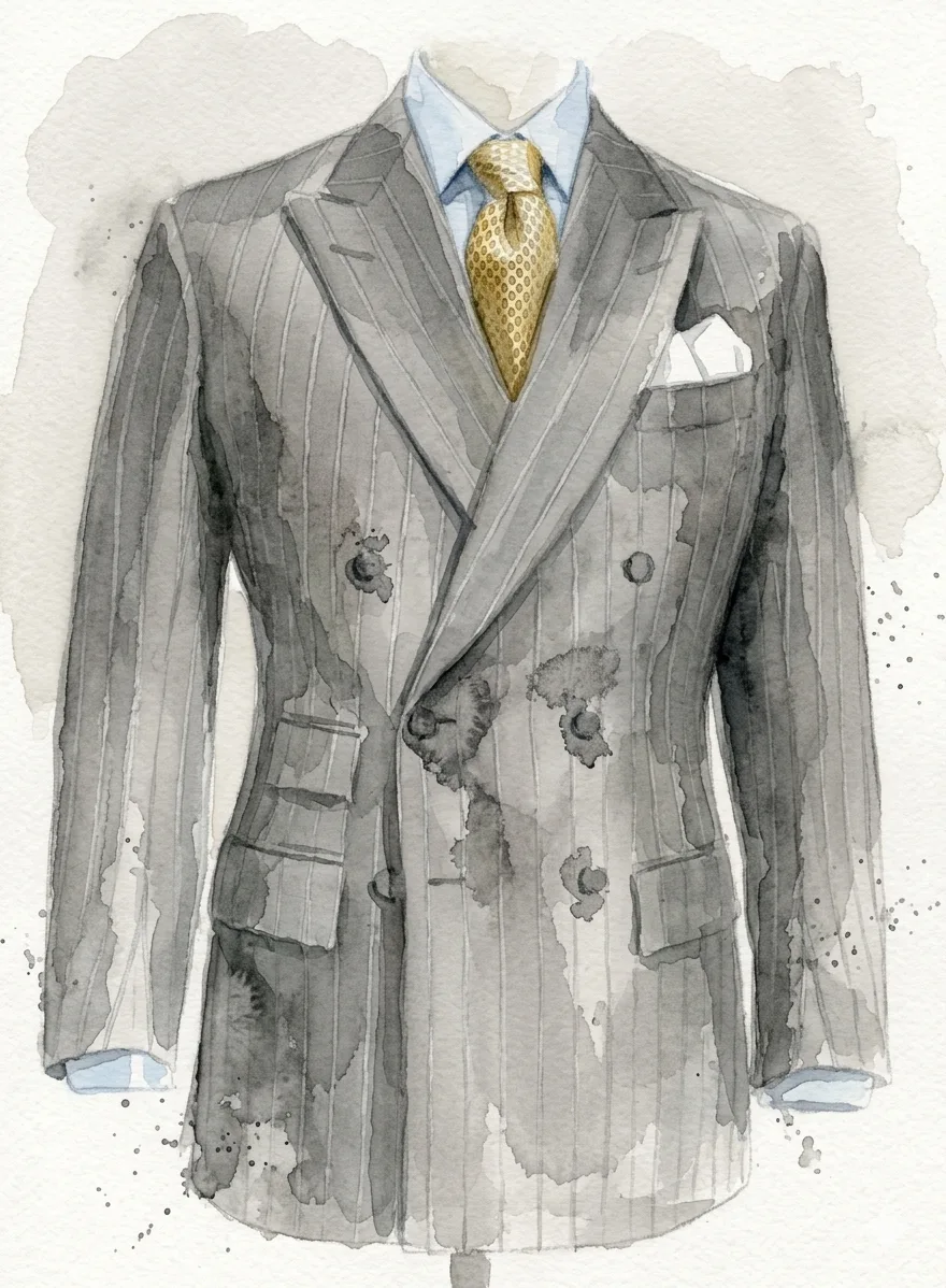 Le Veston Drape à Un Bouton